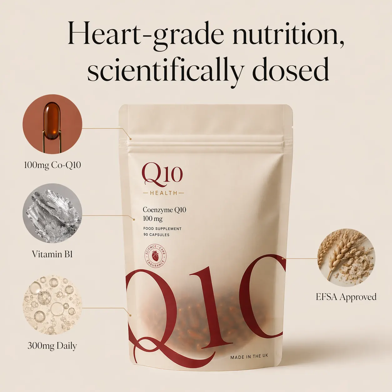 Heart-grade nutrition, scientifically dosed
